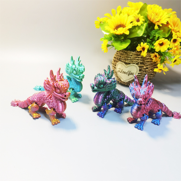 3D打印麒麟神獸騎士辦公居家汽車飾品魚缸造景藝品擺件